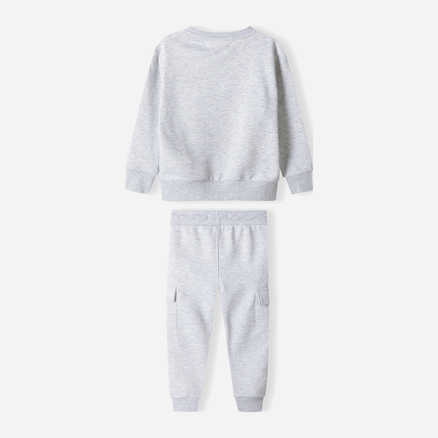 Детский спортивный костюм (свитшот + штаны) для мальчика Minoti 13Fleece 24 38470JNR 98-104 см Серый (5063025053364) 