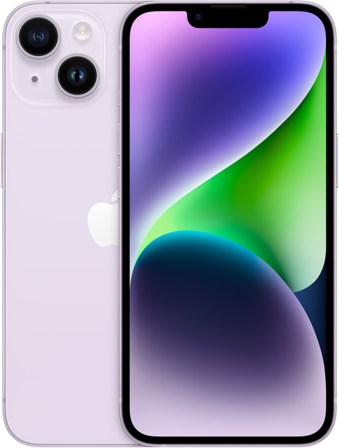 Smartfon Apple iPhone 14 128GB Purple (MPV03) - obraz 1