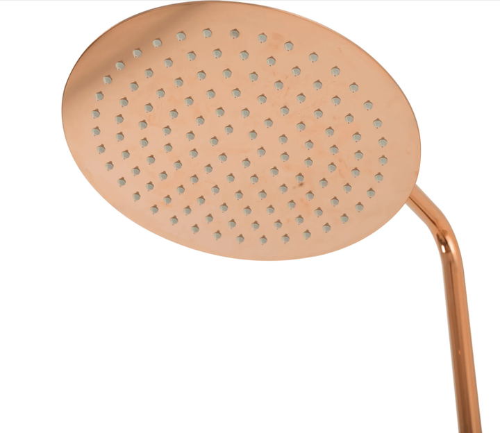 Душовий гарнітур REA LUNGO ROSE GOLD з термостатом та виливом - зображення 6