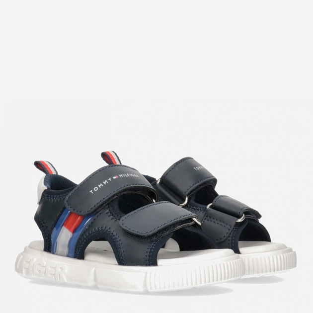 Sandały chłopięce Tommy Hilfiger Flag Velcro Sandal T1B2-32900-1355800- 31 Niebieskie (8052578176719) - obraz 2