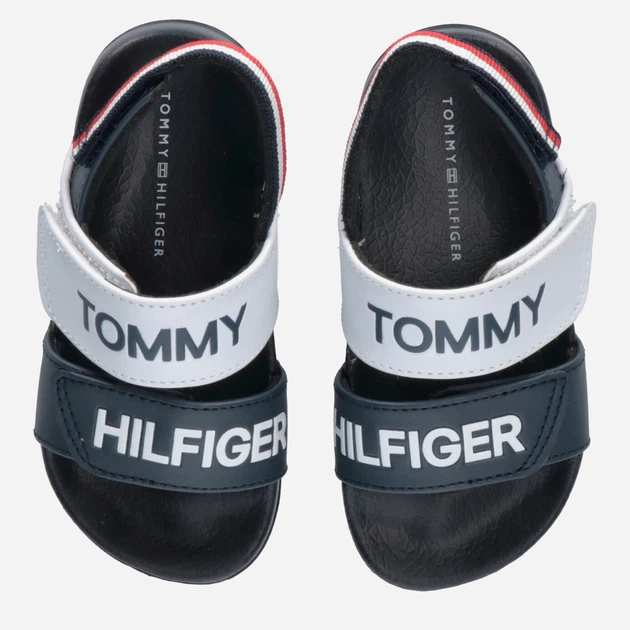 Sandały dziecięce Tommy Hilfiger Logo Velcro Sandal T1B2-32925-1172Y004 32 Blue/White/Red (8052578176900) - obraz 4