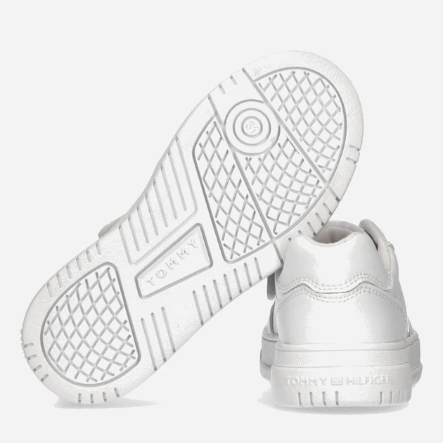 Sneakersy dziecięce dla dziewczynki Tommy Hilfiger Flag Low Cut Lace-up Sneaker T3X9-32867-1355100- 34 Białe (8052578204023) - obraz 3
