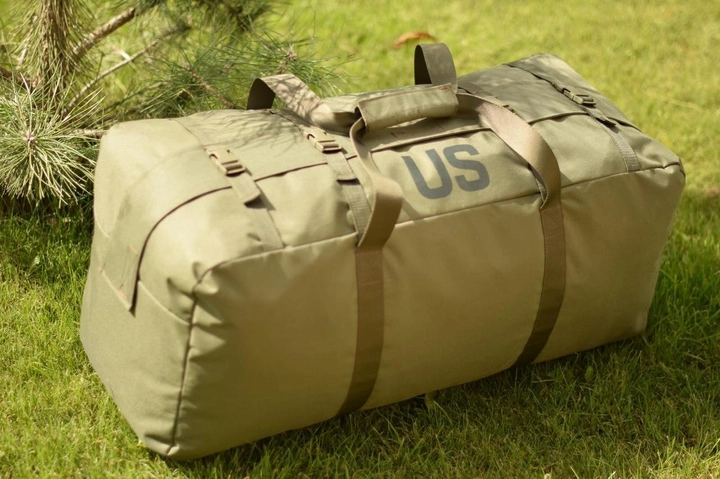 Большой военный тактический баул сумка тактическая US 120 л цвет олива для передислокации - изображение 1