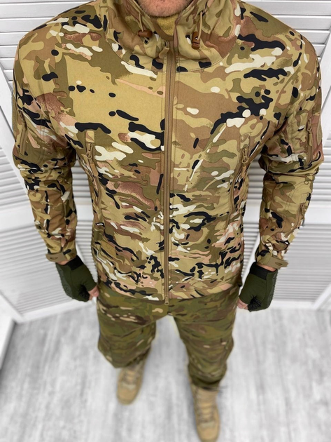 Куртка тактическая XL мультикам (софтшел) silver knight - изображение 1