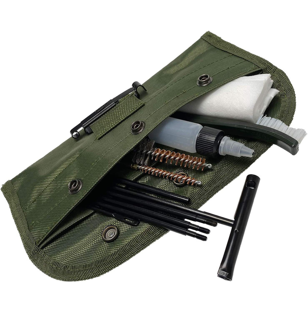 Набор для чистки оружия Lesko GK13 12 предметов в чехле (SK-10387-48376) - изображение 1