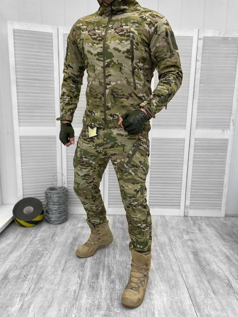 Тактичний військовий костюм Attac ( Куртка + Штани ), Камуфляж: Мультикам, Розмір: XXL - зображення 1
