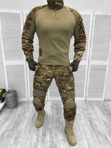 Тактичний військовий костюм Tactical, ( Убакс + Штани ), Камуфляж: Мультикам, Розмір: M - зображення 1