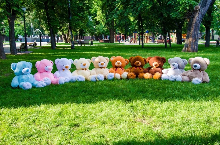 Ведмедик плюшевий сидячий BigBears 160 см. Рожевий КІ-171-0123 - зображення 3