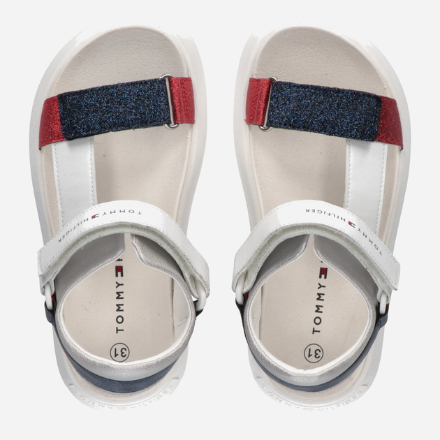 Sandały dziecięce dla dziewczynki Tommy Hilfiger Velcro Sandal T3A2-32767-0567Y004 32 Wielokolorowe (8052578184042) - obraz 4