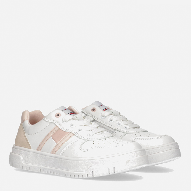 Buty sportowe dziecięce dla dziewczynki Tommy Hilfiger Flag Low Cut Lace-up Sneaker T3A9-32723-1592Y257 34 Białe (8052578190067) - obraz 2