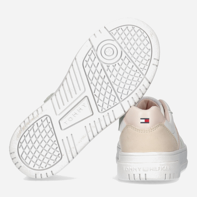 Sneakersy dziecięce dla dziewczynki Tommy Hilfiger Flag Low Cut Lace-up Sneaker T3A9-32723-1592Y257 32 Białe (8052578190043) - obraz 3