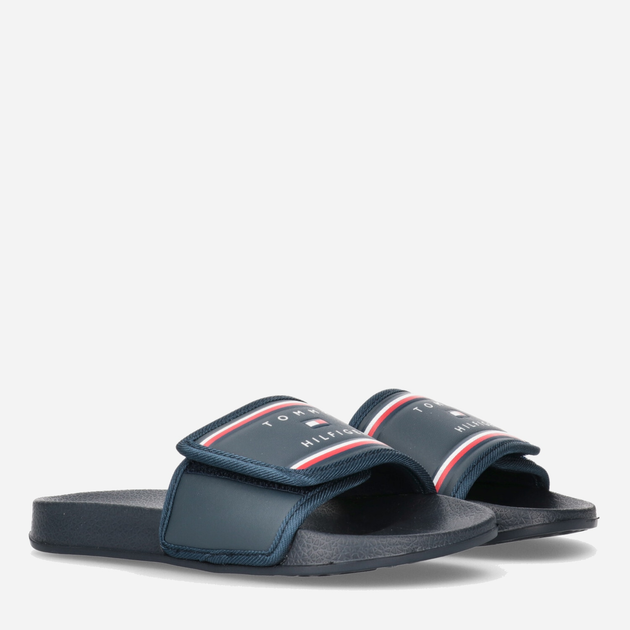 Підліткові шльопанці для хлопчика Tommy Hilfiger Maxi Velcro Pool Slide T3B0-32934-1172800- 40 Blue (8052578195123) - зображення 2