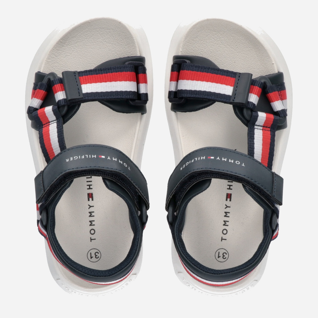 Sandały chłopięce Tommy Hilfiger Stripes Sandal T3B2-32905-1355800- 36 Niebieskie (8052578195284) - obraz 4