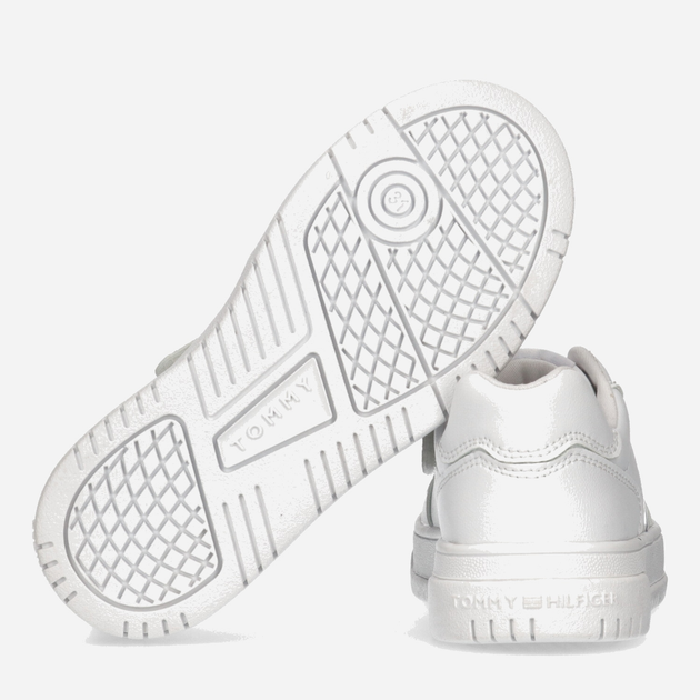 Sneakersy dziecięce dla dziewczynki Tommy Hilfiger Flag Low Cut Lace-up Sneaker T3X9-32867-1355100- 37 Białe (8052578204054) - obraz 3