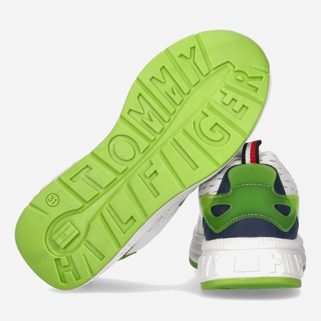 Sneakersy chłopięce Tommy Hilfiger Low Cut Lace-up Sneaker T3X9-32892-0702X336 41 Białe (8052578231241) - obraz 3