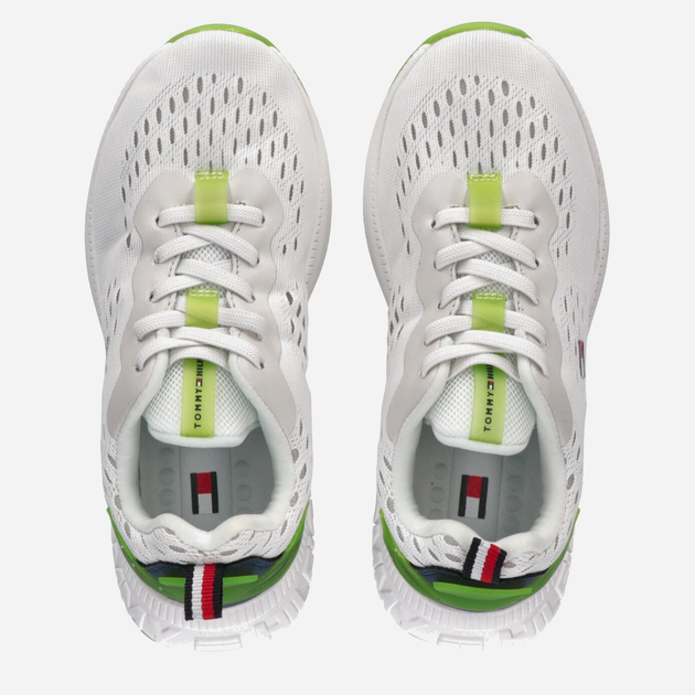 Buty sportowe chłopięce Tommy Hilfiger Low Cut Lace-up Sneaker T3X9-32892-0702X336 38 Białe (8052578231210) - obraz 4
