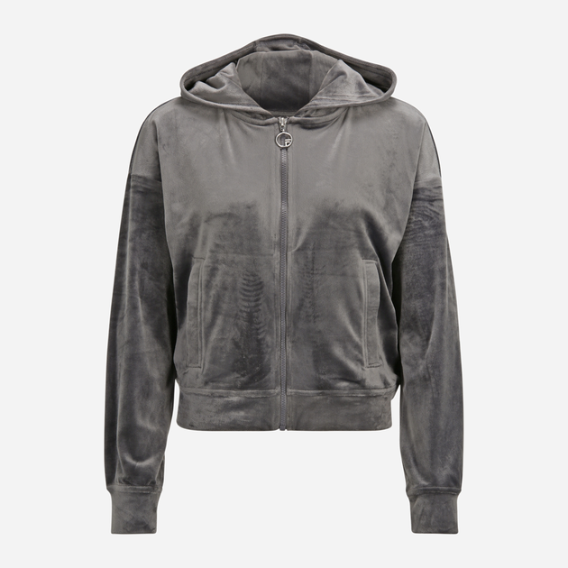 Толстовка на блискавці з капюшоном жіноча Fila FAW0225-80008 M Сіра (4064556334268) - зображення 4