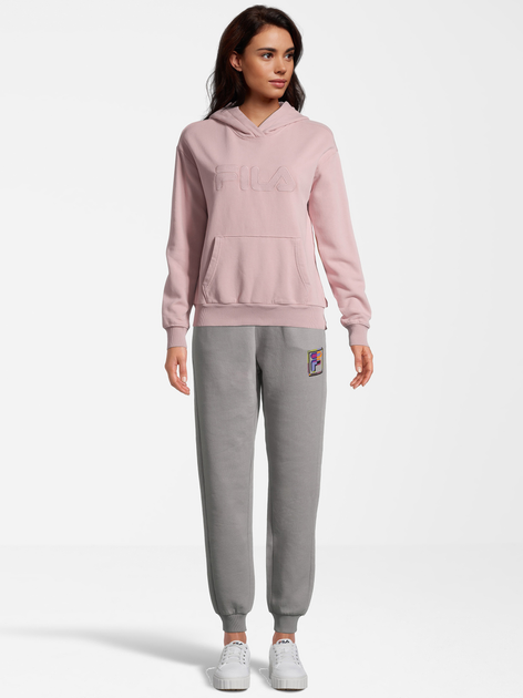 Bluza damska z kapturem kangurka Fila FAW0405-40024 L Różowa (4064556361790) - obraz 3