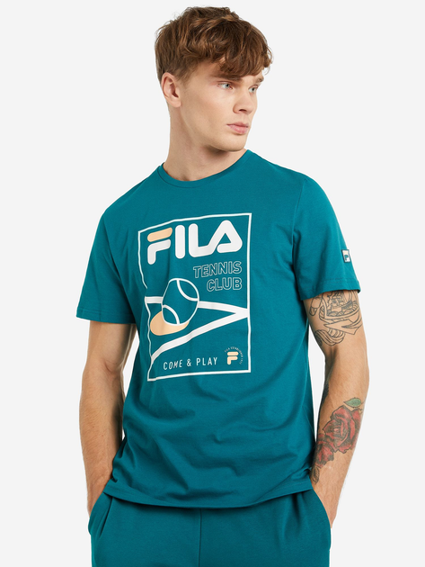 Футболка Fila 123288-74 50 Темно-зеленая (0990048429331_2990025970649 ...