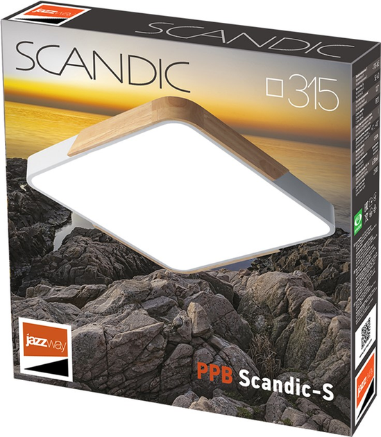 Потолочный светильник Jazzway PPB Scandic-S LED 24W 4000K WH/W IP20 ...