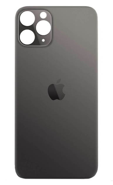 Задняя крышка (стекло) корпуса iPhone 11 Pro, Большой глазок, Space Gray - Фото 1 Задняя крышка (стекло) корпуса iPhone 11 Pro, Большой глазок, Space Gray - изображение 1