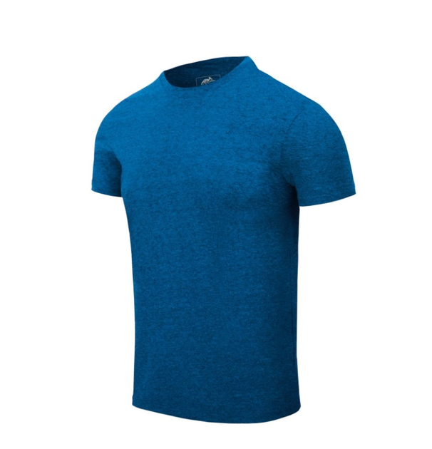 Футболка (Звужений, Приталений) T-Shirt Slim Helikon-Tex Blue Melange M Чоловіча тактична - зображення 1