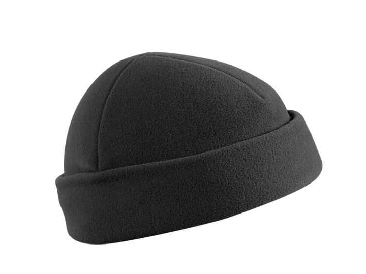 Шапка флісова тактична Watch Cap Fleece Helikon-Tex Black - зображення 1