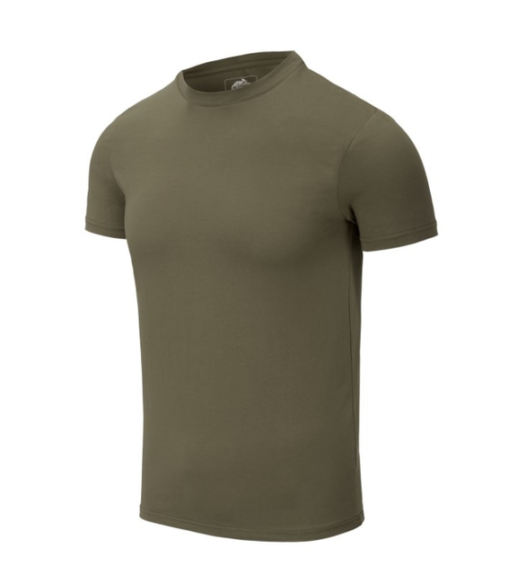 Футболка (Звужений, Приталений) T-Shirt Slim Helikon-Tex Olive Green L Чоловіча тактична - зображення 1