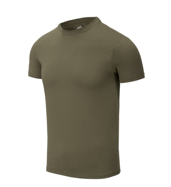 Футболка (Зауженый, Приталенный) T-Shirt Slim Helikon-Tex Olive Green XL Мужская тактическая - изображение 1