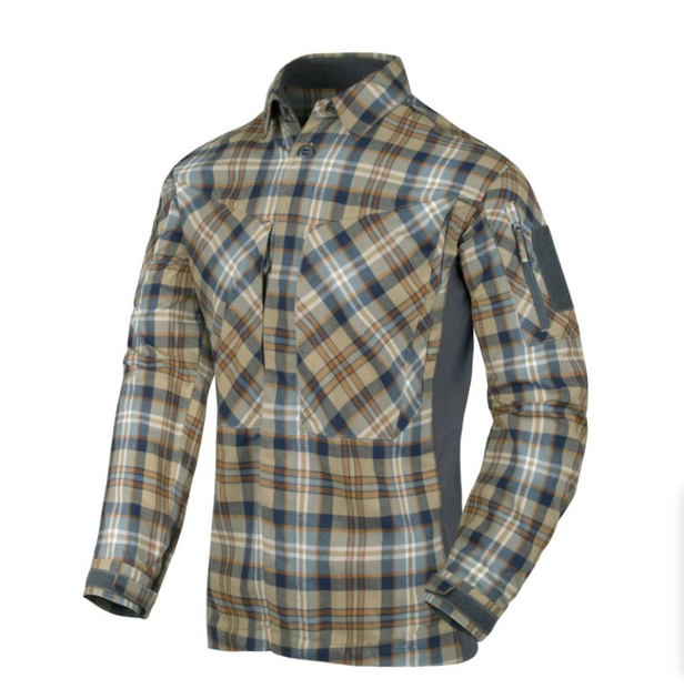 Рубашка MBDU Flannel Shirt Helikon-Tex Ginger Plaid L Тактическая - изображение 1