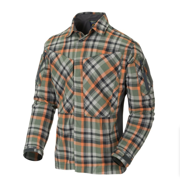 Рубашка MBDU Flannel Shirt Helikon-Tex Timber Olive Plaid M Тактическая - изображение 1
