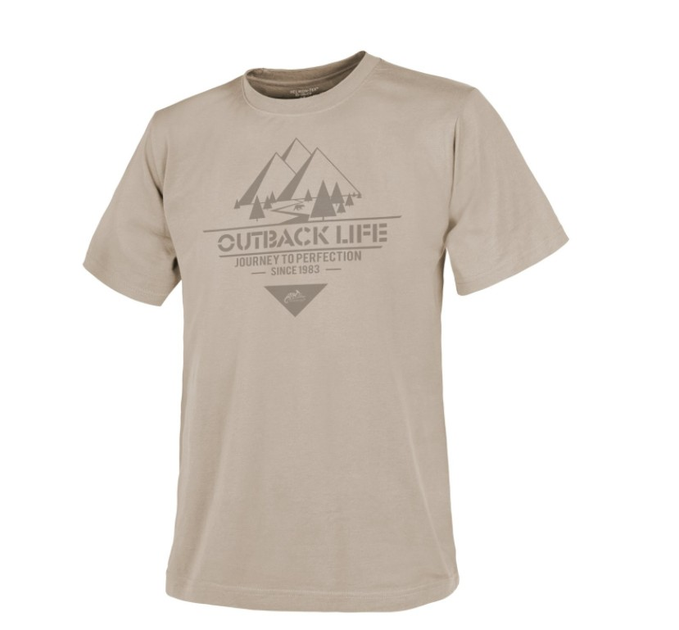 Футболка (Глубокая жизнь) T-Shirt (Outback Life) Helikon-Tex Khaki M Мужская тактическая - изображение 1