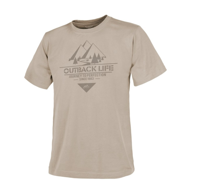 Футболка (Глубокая жизнь) T-Shirt (Outback Life) Helikon-Tex Khaki XL Мужская тактическая - изображение 1