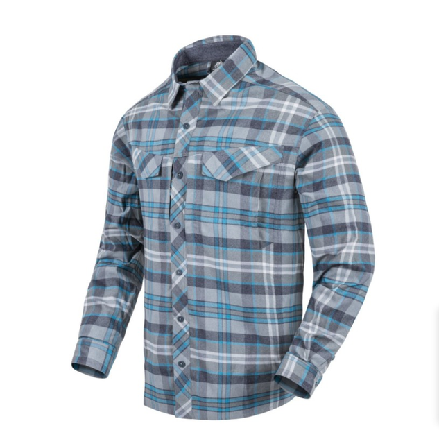 Рубашка Defender Mk2 PiLGrim Shirt Helikon-Tex Blue Plaid M Тактическая - изображение 1