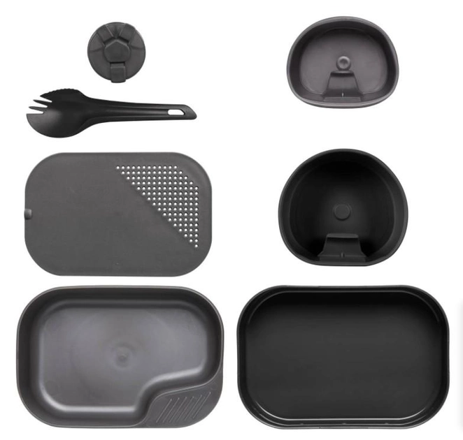 Комплект посуду Wildo Camp-A-Box Helikon-Tex Black/Grey - зображення 1