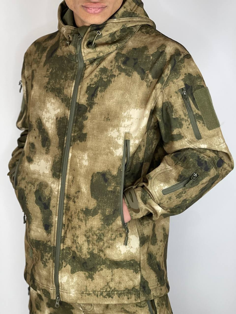 Флісова Куртка у забарвленні камуфляжу ATacsFG Розмір М - зображення 2