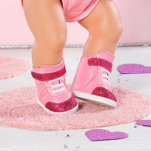 Buty dla lalki Baby Born trampki 43 cm Różowe (833889) (4001167833889) - obraz 4