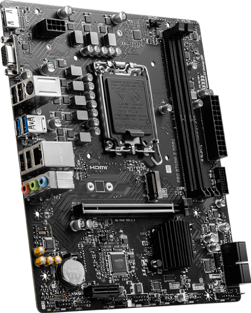Материнська плата MSI PRO B760M-E DDR4 (s1700, Intel B760, PCI