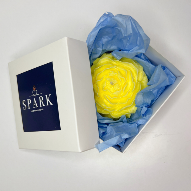 Соевая натуральная ароматическая свеча ручной работы свечка Пион Spark ...