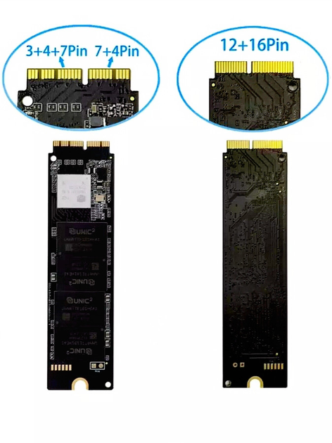 SSD OSCOO 1Tb для Apple MacBook Air Pro iMac 2013 - 2017 г. PCIe Gen3*4 nvme твердотельный накопитель - изображение 5