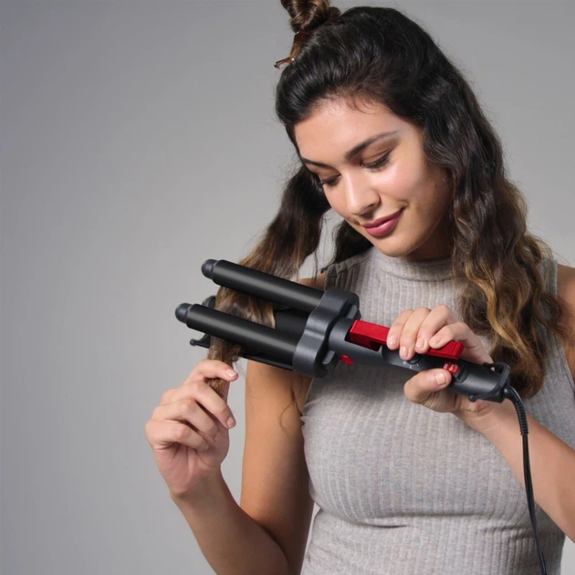 Плойка потрійна Revlon Wave Master - Jumbo Waver (RVIR3056UKE) - Фото 5 Плойка потрійна Revlon Wave Master - Jumbo Waver (RVIR3056UKE) - зображення 5