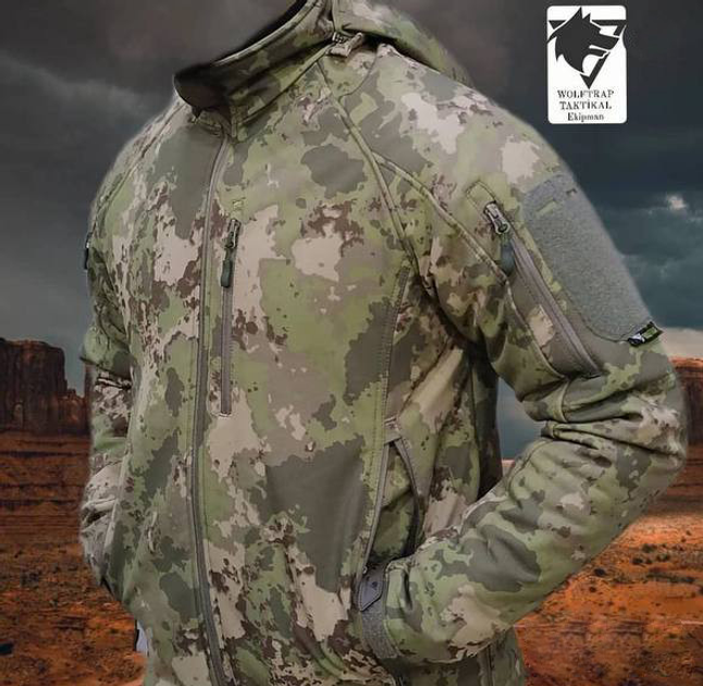 Тактична зимова куртка SOFTSHELL MULTICAM Wolftrap Розмір: XL (52) Хакі - зображення 2