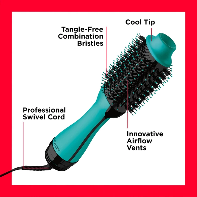 Фен-щітка Revlon Salon One-Step (RVDR5222TE) - Фото 3 Фен-щітка Revlon Salon One-Step (RVDR5222TE) - зображення 3