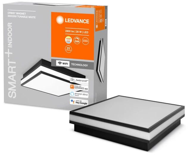 Світильник стельовий LEDVANCE SMART WIFI ORBIS MAGNET 26W 3000-6500K 1400Lm (4058075572737) - Фото 3 Світильник стельовий LEDVANCE SMART WIFI ORBIS MAGNET 26W 3000-6500K 1400Lm (4058075572737) - зображення 3