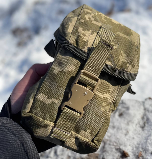 Подсумок для телефона и документов Cordura 1000D на системе MOLLE Пиксель - изображение 1