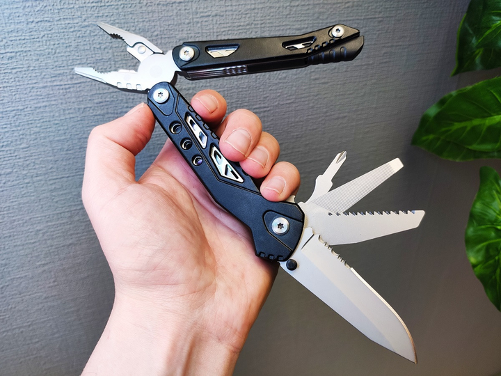 Многофункциональный нож (мультитул) с набором бит 6в1 Traveler Black ...