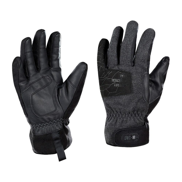 Перчатки зимние M-Tac Extreme Tactical Dark Grey, перчатки военные зимние зсу, тактические зимние перчатки M - изображение 1