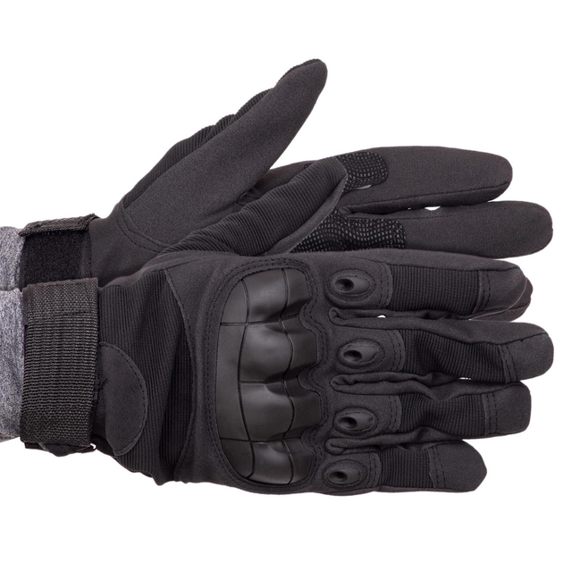 Тактические перчатки размер M черные - изображение 2