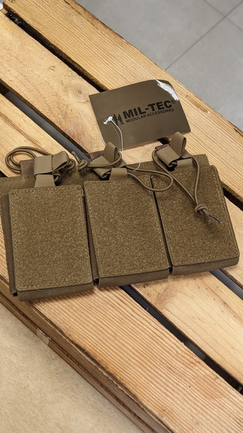 Підсумок для магазинів потрійний Темний койот Mil-Tec MAG.TASCHE TRIPLE M.POUCH DARK COYOTE (13496319) - зображення 2