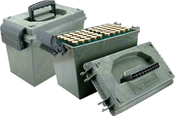 Коробка MTM Shotshell Dry Box на 100 патронов кал. 12/76. Цвет – камуфляж (1773.08.66) - изображение 2